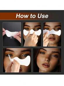 6 张带雀斑的全息贴纸；心形雀斑纹身贴纸；闪光贴纸；防水临时纹身贴纸；带有闪光星星心形圆点图案；派对节日日常化妆品，美容增强。 - 彩色 - 查看 6