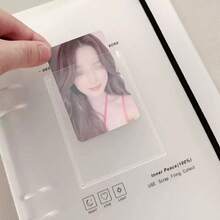 1pc A5 DIY Album Scrapbook Diary Notebook Card Holder, White Cover (Without Inner Pages), Back To School - White - View 4