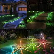 6 Stücke/1 Stück, Solar LED dekorative Ambient Beleuchtung, geeignet für Balkon - Außenbereich - Garten - Schwimmbad Boden - Dekoration, LED wasserdicht Mehrfarbiges Nachtlicht, eine tolle Wahl für den Sommer