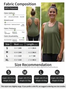 Olivgrünes Damen Sport-Trägershirt aus leichtem Gewebe für bequemen Sitz, geeignet für Wandern, Fitnessstudio, Training, Camping und verschiedene Outdoor-Aktivitäten