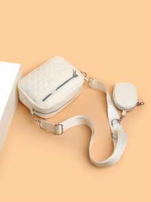 Mini sac carré matelassé pour hommes avec porte-monnaie, sac à main, sac à bandoulière, sac de sport pour étudiant, sac d'école multifonctionnel. Sac à bandoulière pour étudiant, sac de messager pour la rentrée scolaire. Articles essentiels de mode pour hommes, petit sac pour hommes, sac de corps pour hommes, pochette pour téléphone