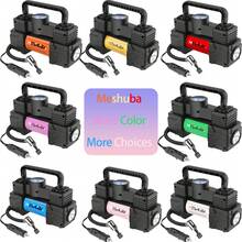 Meshuba 12V 便携式轮胎充气泵带 LED 灯 - 紧凑型空气压缩机，适用于汽车、自行车、摩托车、紧急使用、快速充气和便携 - 有綫 - 查看 3