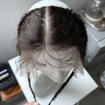 Hairline Lace Front No Clip 100% Human Hair Frontal Used For Diluting Frontal With Headband Seamless Fusion 1B# Natural Black 150% Density Hairpiece Used For Backline Seamless Repair Natural Look Natural Hairline Design Straight Texture Women'S Musli