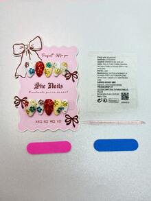 Summer Nail Recommendation: DIY Punk Rock Baroque Style Dark Fluid Metal Silver Liquid Style. 10 PCS Almond Shaped Silver Handmade Press On Nails. Silver 3D Ripples, Silver Liquid, Fluid Metal, Dark Butterfly, Mottled Printing And Dyeing, 3D Small Silver Beads, This Season's New Products, And The Actual Product Is Very Beautiful. Cool Girl, Hot Girl Must Buy! - Multicolor - View 6