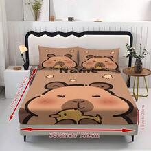 Bộ ga trải giường 3 món in hình hoạt hình Capybara cá nhân hóa, cùng với bộ chăn ga gối đệm họa tiết vịt sao thiết kế riêng, là bộ chăn ga gối cỡ Queen gồm 2 vỏ gối và 1 chăn ga gối đệm. Sản phẩm hoàn hảo để trang trí phòng, trang trí phòng ngủ, trang trí nhà cửa, vật dụng cần thiết trong ký túc xá đại học, bộ giường đơn, quà tặng sinh nhật và quà tặng cho gia đình và bạn bè. - Nhiều màu - Xem 16