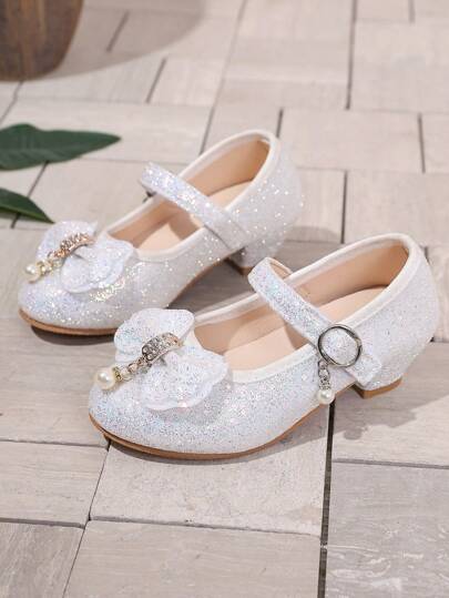 1 Pair Children's Fashionable Outdoor High Heel Shoes