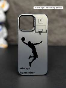 bandai 1pc Fashion Basketball Print Shockproof Phone Case, Compatible With Apple & Devices