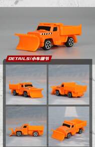 Burago Transporter Series Die Cast Vehicles 9 Pack Alloy Vehicle Set Simulation Car Model Toys School Bus Ambulance Transport Vehicle Fire Truck Ornaments Collection Toy For Boy