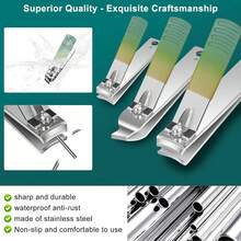 Hot 30 In 1 Multifunctional Manicure Pedicure Set Stainless Steel Nail Clippers Toenail Tools Kit For Women Men Battery Free Labor Saving Pet Nail Clipper Easy Grooming Supplies For Dogs Cats Travel Holiday Gift - Gradient Color 30-in-1 Set - View 3