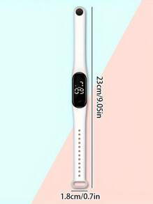 Set de 5 relojes digitales LED con diseño de unicornio colorido para niños, accesorio minimalista elegante y lindo con correa de goma, adecuado para niñas, estudiantes de primaria y secundaria, reloj deportivo LED tipo pulsera, regalo ideal para amigos en fiestas y cumpleaños