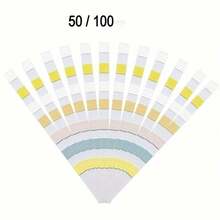 Tiras de prueba de agua de 7 en 1, tiras de prueba para piscinas y spas, aptas para jacuzzis, cloro, bromo, pH, alcalinidad, ácido cianúrico y niveles de dureza, tiras de prueba para jacuzzis, kit de prueba de piscina, tiras de prueba de agua de piscina para pH, cloro, bromo, alcalinidad, ácido cianúrico, dureza, para limpieza de piscinas de jardín - Multicolor - Ver 7