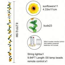 Simulation, Sunflower, Decoration, High Beauty, Room, Vine, Flower, Indoor, Outdoor, Atmosphere Light