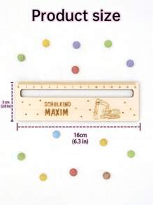 Personalized Reading Aid With Ruler Made Of Wood Gift For School Enrollment With Name First Grade School Start School Cone Personalized, School Supplies,Back To School