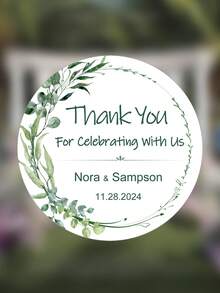 Personalized Thank You Stickers, Round Thank You Stickers Wedding Birthday Party Business Shower, Party Favor Labels, Candle Favor Stickers,A Sweet Thank You Stickers, Party Favor Tags, Wedding Gift Bag Back To School Gift. Wedding Favor Ideas, Bridal Shower Favors, Modern Minimalist Stickers - Multicolor - View 40