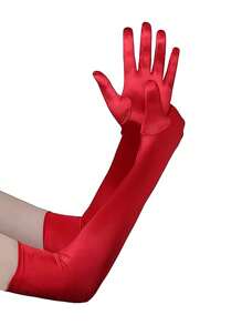 Un par de guantes largos de ópera, elaborados en satén y que se remontan a la década de 1920, sirven como accesorios elegantes para eventos de disfraces, vestimenta formal de noche y fiestas temáticas, incluidos los encuentros de juego de roles y las celebraciones de bodas. Halloween