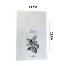 Kit 10 Rustic Extra Cotton Printed Dishcloths, Seasoning Collection, Kitchen, Decorative, Absorbent, Handmade - trắng - Xem 9