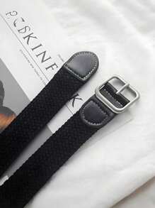 ‌2025 New Stylish Canvas Braided Belt‌ – ‌Adjustable Elastic Waistband‌ | ‌Unisex Black/Beige/Grey‌ | ‌Summer Travel Essential‌ | ‌Jeans & Skirts Accessory‌ | ‌Ins-Worthy Outfits/Gift Summer, School