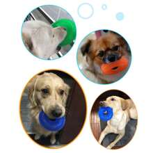 1 Pc Squeaky Interactive Dog Chew Toy, TPR Material For Teeth Cleaning, Multi-Color For Indoor And Outdoor Use