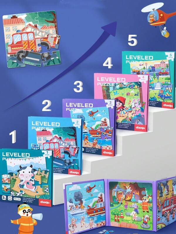 Montessori Magnetisches Puzzle Set - Lernspielzeug zur Gehirnentwicklung für Vorschulkinder | Schulanfang Saison