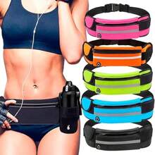 1pc Sports Waist Bag With Phone Holder, Waterproof & Shock-Proof Fitness Running Waist Belt, Unisex Design For Gym, Running, Outdoor Activities