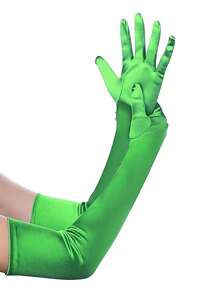Un par de guantes largos de ópera, elaborados en satén y que se remontan a la década de 1920, sirven como accesorios elegantes para eventos de disfraces, vestimenta formal de noche y fiestas temáticas, incluidos los encuentros de juego de roles y las celebraciones de bodas. Halloween