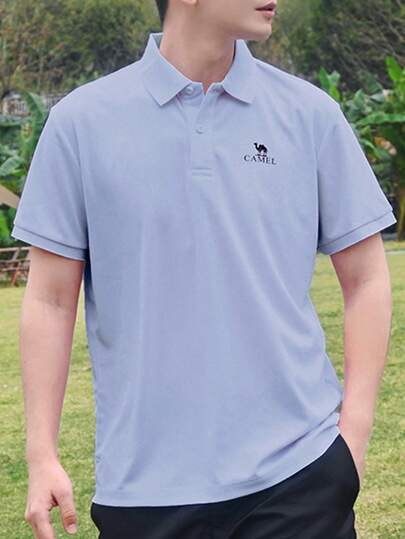 CAMEL CROWN Women's Short-Sleeved Polo Shirt, Spring And Summer Collared Polo Shirt, Versatile, Breathable, Quick-Drying, Solid Color, Short Sleeves