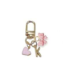 个性化心形吊饰，带有姓名首字母和礼物留言/情书 | 心形钥匙扣配件 | 定制包袋吊坠 | 礼物，蝴蝶结配饰，钥匙扣，独特的手机配件，简约设计，适用于女士钱包和手机配件，赠送给朋友，家人，女朋友，户外配饰，派对配饰，礼品，纪念品，女士包袋吊坠，汽车吊坠，女士女孩礼物，返校礼物 - 彩色 - 查看 16