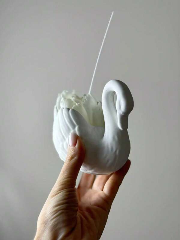 Set de 2 moldes de silicona con estilo de cisne y accesorio de clip para hacer velas, vasos, decoración del hogar, regalos, manualidades con resina epoxi
