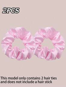 4pcs/3pcs/2pcs Set Women Satin Heatless Curling Headbands, Includes Sleep Curlers, Blow Dryer Curling Headband, Lazy Curling Wand, 2pcs Hair Scrunchies And 1pc Hair Clip, DIY Curling Styling Tools For Soft, Shiny Hair - Multicolor - View 16