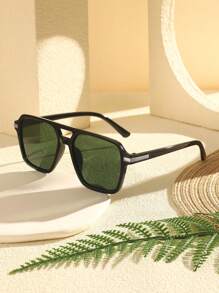 1 Pair Fashion Women's Aviator Fashion Glasses. Suitable For Parties, Birthday Gatherings, Outings, Driving, Beach Vacations, Festivals, Women Accessories