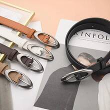 Femei Vintage moda PU piele talie curea Vintage Y2K gotic cataramă metal curea blugi pantaloni rochie talie bandă moda AB006 - Multicolor - Vizualizare 5