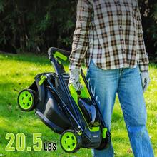 Deli Steelite 21V 13-Inch Cordless Lawn Mower – Brushless Motor, 5-Level Cutting Height Adjustment, 4.0Ah Battery & Charger, Lightweight For Small To Medium Yards - US B Type Plug(110-127V) - View 5