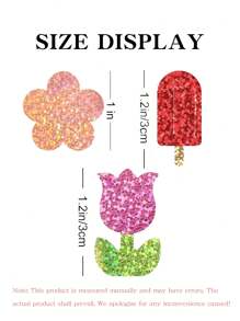 1000 piezas/500 piezas Rollo de pegatinas con flores láser de 4 estaciones para niños - 8 pegatinas autoadhesivas con formas de flores de colores, con patrones de paletas de hielo y rosas, de material PET, muy adecuadas para sobres, diarios, decoración de cumpleaños, bodas y fiestas, etiquetas adhesivas con diseños de dibujos animados láser, etiquetas decorativas para papelería de oficina, pegatinas de sellado