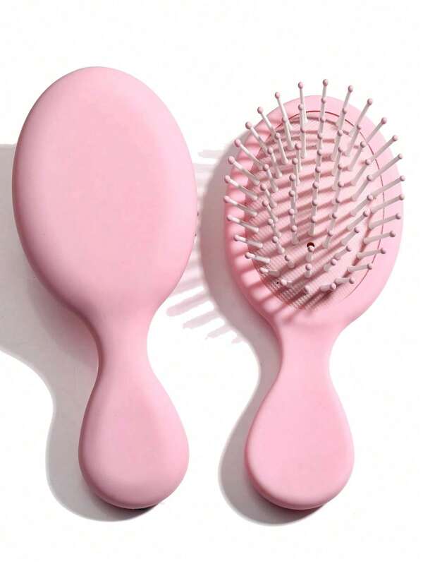 Colorful Mini Soft Nylon Bristle Hair Brush Portable Travel Wet And Dry Air Cushion Hair Brush For Daily Travel Outgoing Use