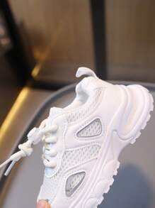 Baskets basses décontractées pour enfants, chaussures de sport à la mode confortables de couleur unie, convenant aux activités extérieures, à l'école, aux fêtes, pour toutes les saisons