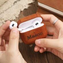 个性定制耳机套，适用于荔枝纹耳机保护套，可定制名字，送礼佳品 - 彩色 - 查看 2