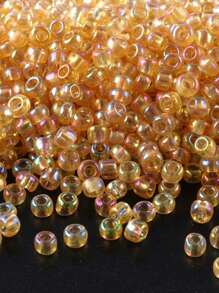 GO2CJBEADS 10 جرام جودة جيدة من حبيبات الزجاج الشفافة بقياس 2 ملم بألوان نمط لتصنيع المجوهرات