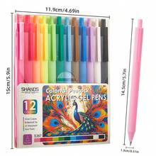 12 Stücke/Set gedämpfte Farben, 12 Farbige Tintenroller, 0,6 mm Spitze, geeignet für Journaling, Zeichnen, DIY, Notizen, Kunst, Gekritzel, Schule und Bürobedarf