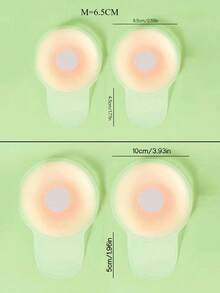 10 件隐形硅胶乳贴 - 性感、可洗胸贴，具有防眩光和提升效果，无缝对比度降低，外观更光滑，硅胶乳头贴（2/10 件） - 彩色 - 查看 4