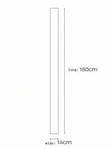 1 件设计略卷边薄围巾时尚佩戴长款百搭围巾薄窄款 - 黑色 - 查看 5
