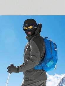 1 件冬季巴拉克拉法帽滑雪面罩，轻质摩托车滑雪面罩，适合户外运动、骑行、登山、钓鱼、跑步、万圣节 - 彩色 - 查看 9