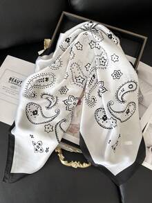 1 pieza Nuevo estilo de moda Pañuelo cuadrado pequeño para mujer, pañuelo decorativo para el cuello, chal profesional, pañuelo para el cuello para vestir