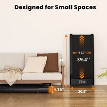 Smart Walking Pad Under Desk Treadmill 2 In 1 Portable Walking Pad Treadmill For Home Office With Remote Control LED Display, 300 Ibs Weight Capacity (NO APP) - View 6