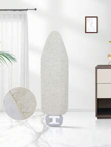 1pc Linen Black & White Striped Ironing Board Cover, Scorch Resistant Protector Pad - one-size - View 3