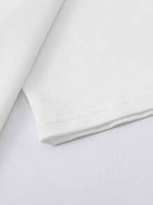 Customized Text Personalized Summer Men White T-Shirt, Input Your Own Text/Name/Message/Fun Phrase/Blessings, White Tee, Holiday Gift, Anniversary Gift, Music Festival Outfit, Gift For Him, Men's Loose Round Neck Short Sleeve T-Shirt, Party Clothes, Men's White Short Sleeve Tee, Summer Men Top, Summer Men T-Shirt