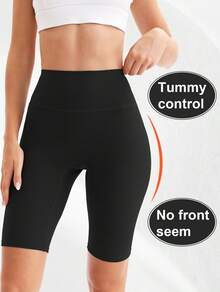 6 Pack Biker Shorts For Women-8" Workout Athletic Gym Sports Yoga Shorts Pants High Waist Cycling Shorts(There Are Also 3 Separate Pockets In The Waist For Mobile Phones) - 6 color combinations 1 - 查看 4