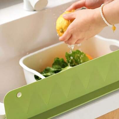 Silicone Material Sink Splash Guard Kitchen Dishwashing Basin Anti-Splash Board Household Hand Washing Countertop Water Barrier Absorbent Mat Waterproof Protector