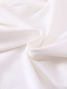 2 sztuki/zestaw Młoda dziewczyna stylowy casual biały dzianinowy kardigan i czerwona plisowana spódnica strój, nadaje się na imprezę, wyjście, wakacje, do noszenia w pomieszczeniach, na wiosnę i jesień