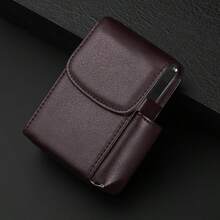 1pc PU Leather Cigarette Case With Lighter Holder Tobacco Pouch Best Gift For Men Women Exquisite And Convenient For Carrying Fashion Items Out, Smoking Accessories, Cigarette Storage, Sigaretten Doos