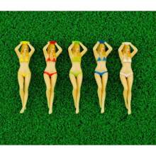 6pcs Fun Ladies Golf Ball Seat, 7.5cm (2.95in) Durable Plastic, Golf Placement Training Ball Accessories, Professional Golf Nails, Golf Experience
